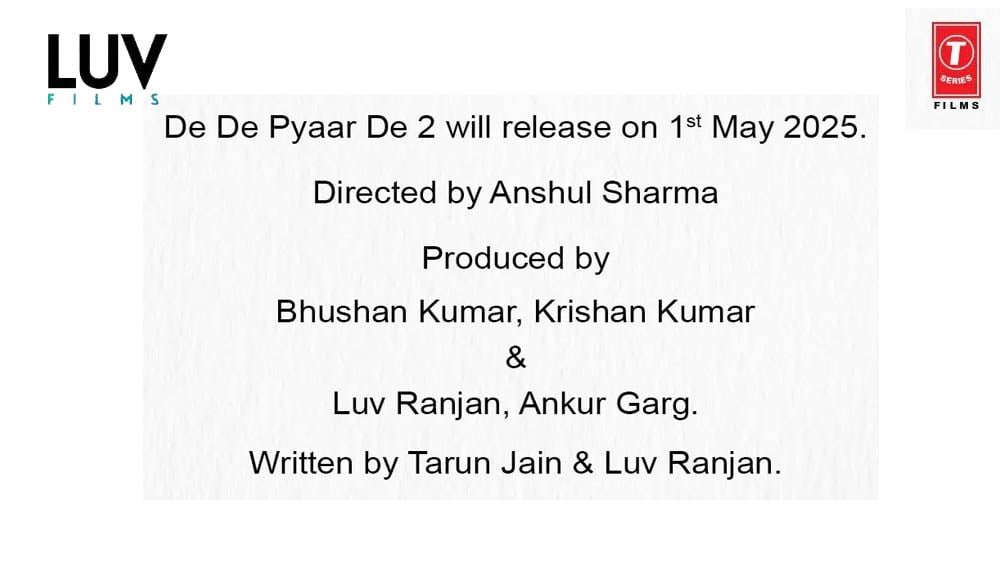 Get Ready for More Quirky Romance! De De Pyaar De Gets a Sequel, Set to Release on May 1st, 2025
