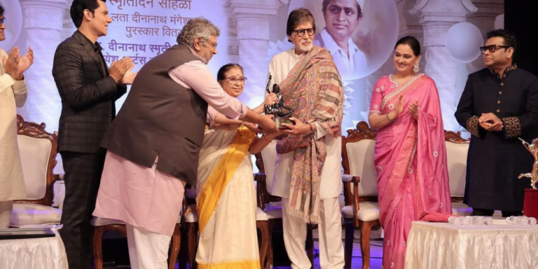 Amitabh Bachchan Receives Esteemed Lata Deenanath Mangeshkar Award for Outstanding Contribution to Indian Cinema
