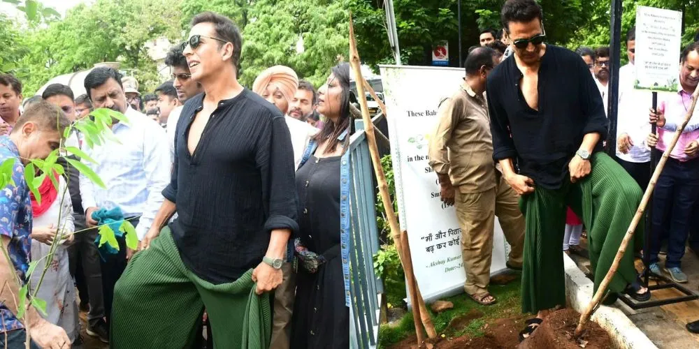 Akshay Kumar Joins Tree Plantation Drive in Mumbai organised by BMC