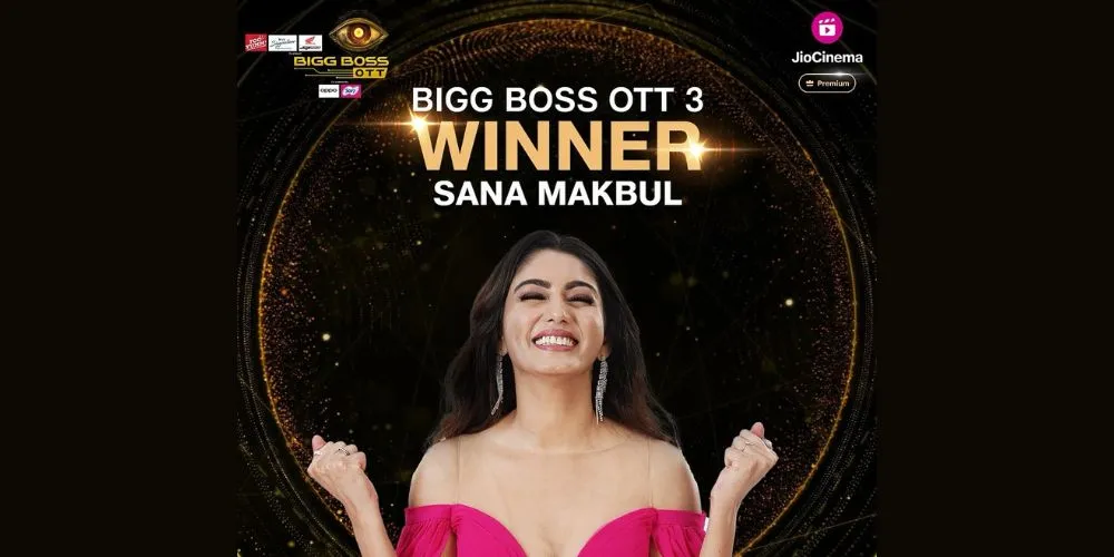 Sana Makbul Wins Bigg Boss OTT 3 Trophy, Defeats Naezy