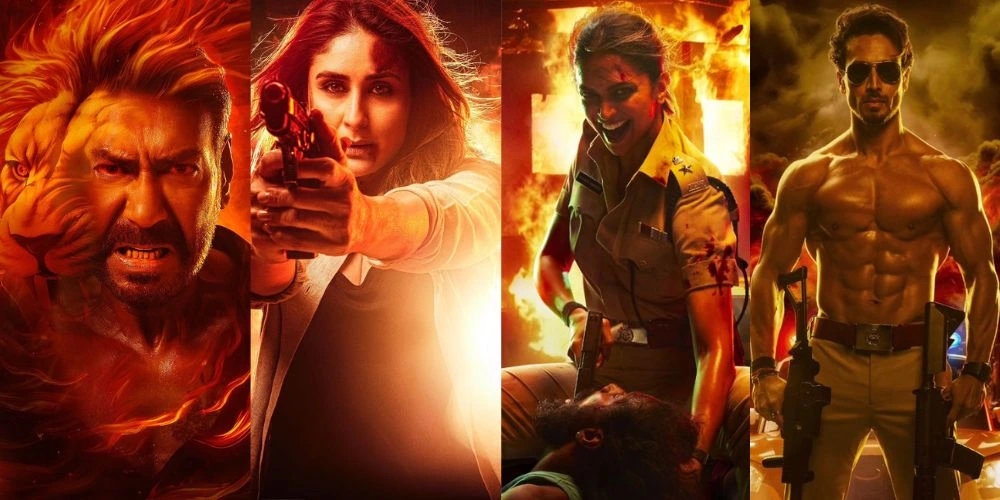 Ajay Devgn, Kareena Kapoor Khan, Deepika Padukone and Tiger Shroff in Singham Again