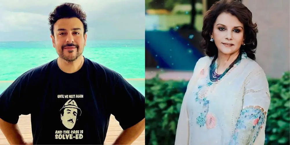 Adnan Sami and his mother Naureen Sami Khan