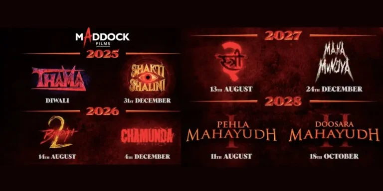 Maddock Films Unveils Horror Comedy Universe Release Schedule for 2025-2028