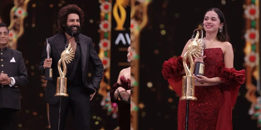 Kartik Aaryan and Nitanshi Goel wins IIFA Awards 