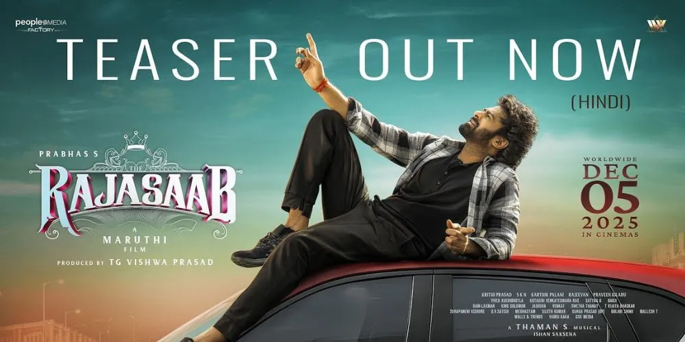 The Raja Saab Hindi Teaser | Prabhas | Maruthi | Thaman | TG Vishwa Prasad | Dec 5, 2025