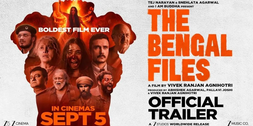 The Bengal Files starring Mithun Chakraborty, Anupam Kher, Pallavi Joshi, Darshan Kumaar, Simratt Kaur