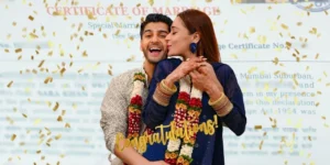 ‘Bidaai’ Star Sara Khan Ties the Knot with Krish Pathak, Son of ‘Ramayan’ Actor Sunil Lahiri