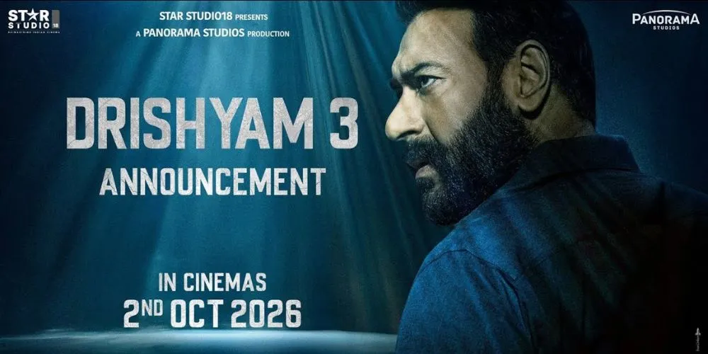 Drishyam 3 Announcement | In cinemas 2 Oct 2026 | Ajay Devgn | Tabu | Shriya Saran | Abhishek Pathak