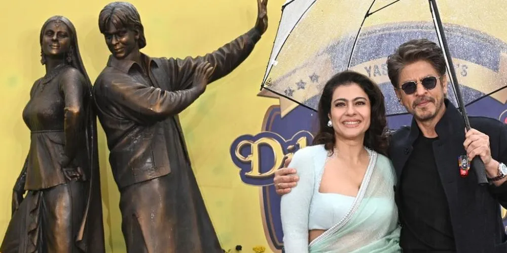 Shah Rukh Khan and Kajol Unveil ‘DDLJ’ Statue in London’s Leicester Square