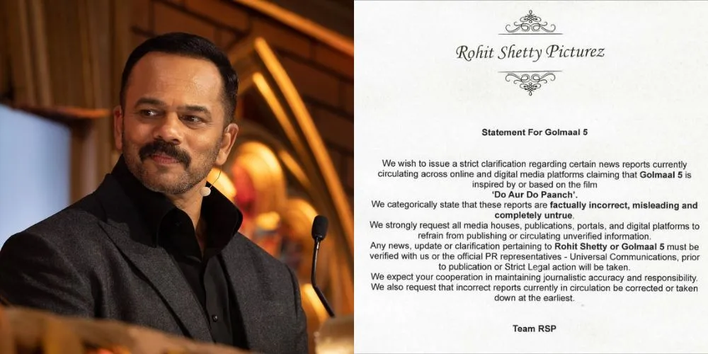 Rohit Shetty Issues Strong Statement: ‘Golmaal 5’ Is Not Inspired by ‘Do Aur Do Paanch’