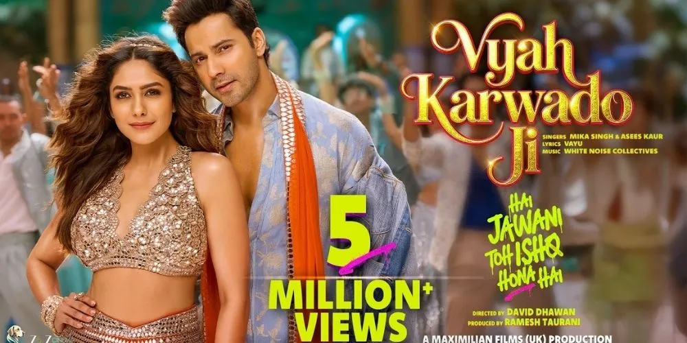 Vyah Karwado Ji | Hai Jawani Toh Ishq Hona Hai | Varun D | Mrunal T | WNC | Mika S | Asees K | Vayu