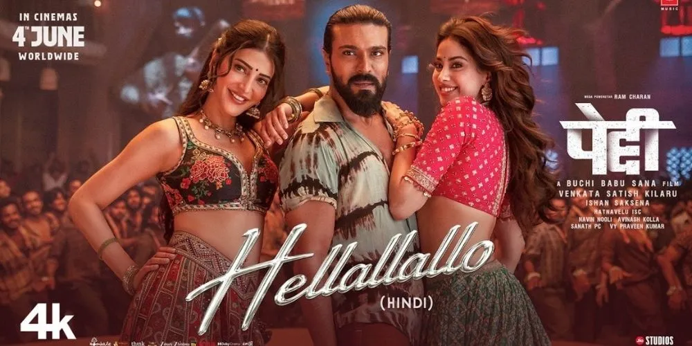 PEDDI: Hellallallo (Song) Hindi | Ram Charan| Buchi Babu| Shruthi Haasan| Janhvi Kapoor| AR Rahman