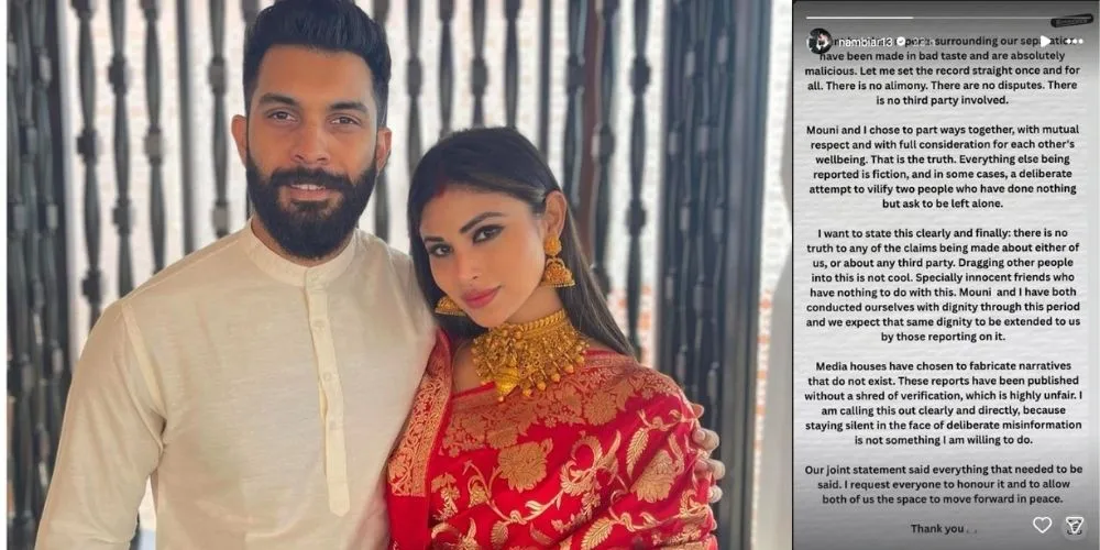 Suraj Nambiar Slams ‘Malicious’ Rumours Following Separation from Mouni Roy
