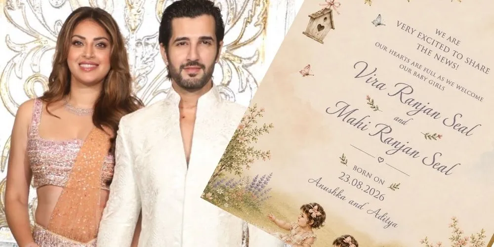 Anushka Ranjan and Aditya Seal Welcome Twin Baby Girls, Vira and Mahi