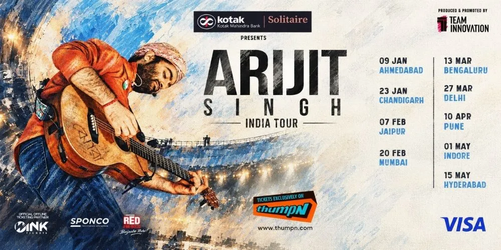 Arijit Singh India Tour: Singer Announces 9-City Concert Tour to Celebrate 20 Years of Music