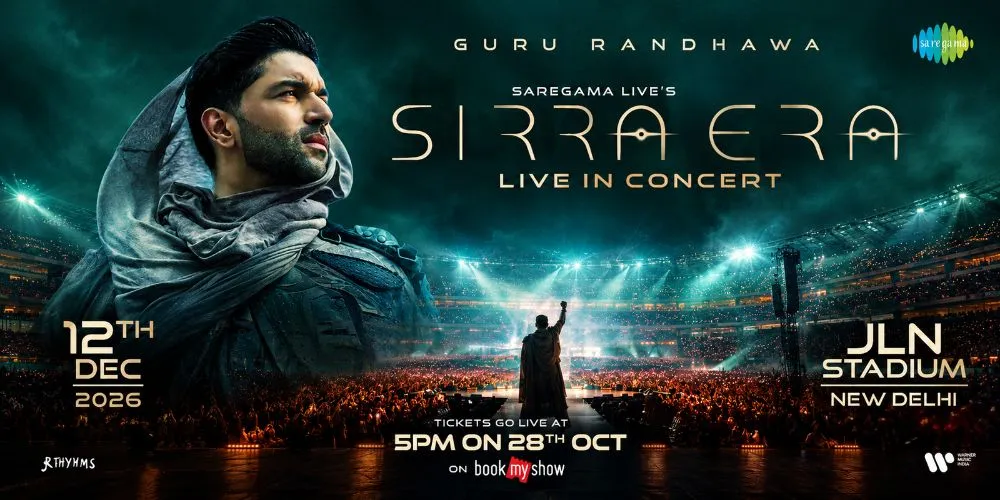 Guru Randhawa Announces Sirra Era Live in Concert at Delhi’s JLN Stadium on December 12